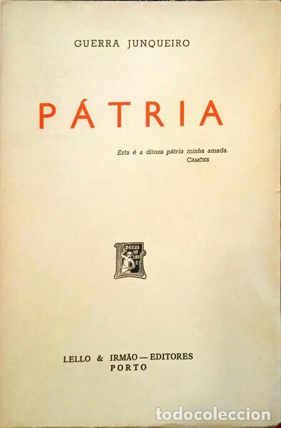 Libros: GUERRA JUNQUEIRO. (Ab&iacute;lio Manuel) - P&Aacute;TRIA. [10.&ordf; EDI&Ccedil;&Atilde;O] - Foto 1
