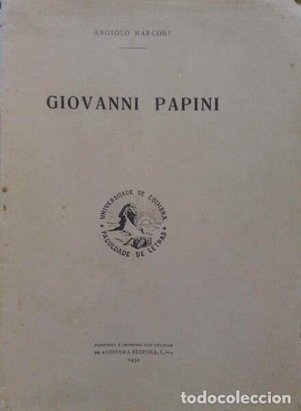 Libros: MARCORI. (Angiolo) - GIOVANNI PAPINI. - Foto 1