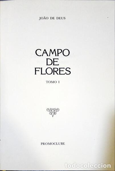 Libros: DEUS. (Jo&atilde;o de) - CAMPO DE FLORES. [PROMOCLUBE] - Foto 1