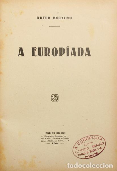 Libros: BOTELHO. (Artur) - A EUROP&Iacute;ADA. - Foto 2