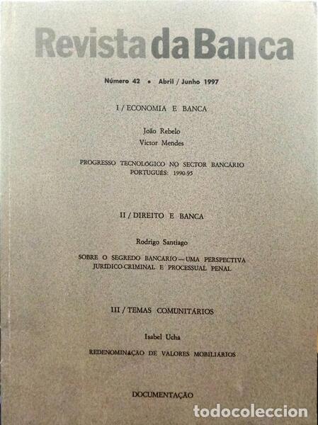 Libros: REVISTA DA BANCA, N.&ordm; 42, ABRIL/JUNHO 1997. - Foto 1