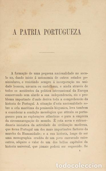 Libros: BRAGA. (Te&oacute;filo) - A PATRIA PORTUGUEZA. - Foto 2
