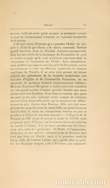 Libros: ALIGHIERI. (Dante) - LA DIVINE COM&Eacute;DIE. L� ENFER. - Foto 3