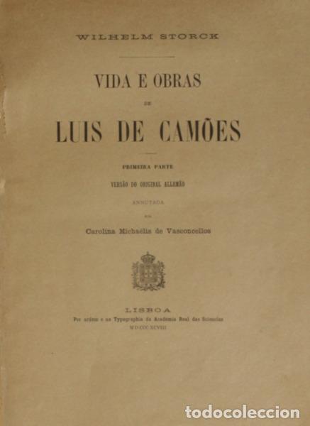 Libros: STORCK. (Wilhelm) - VIDA E OBRAS DE LU&Iacute;S DE CAM&Otilde;ES. - Foto 1