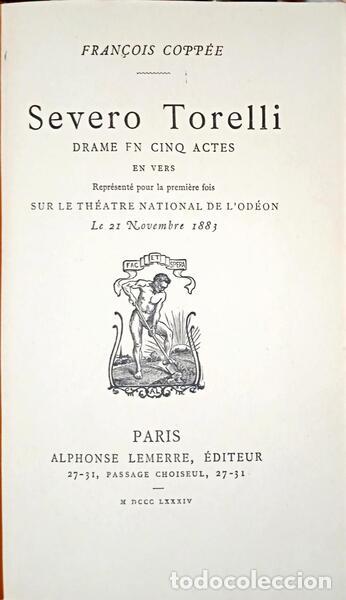 Libros: COPP&Eacute;E. (Fran&ccedil;ois) - SEVERO TORELLI. - Foto 1
