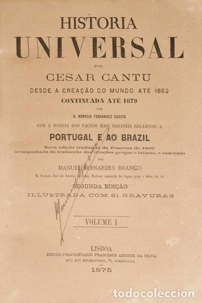 Libros: CANTU. (C&eacute;sar) - HIST&Oacute;RIA UNIVERSAL. [13 VOLUMES] - Foto 2