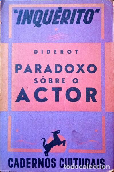 Libros: DIDEROT. (Denis) - PARADOXO SOBRE O ACTOR. - Foto 1
