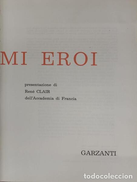 Libros: CLAIR. (Ren&eacute;) - I PRIMI EROI. - Foto 2