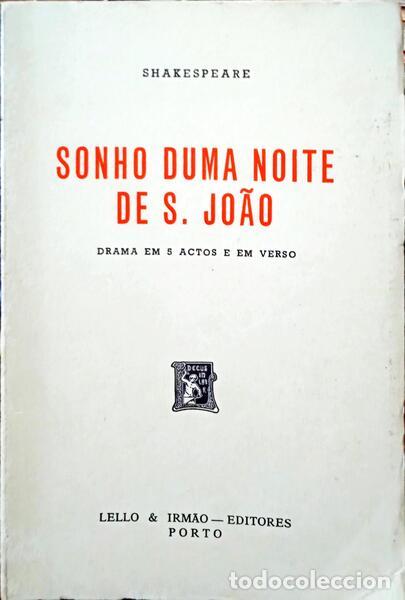 Libros: SHAKESPEARE. - SONHO DUMA NOITE DE S. JO&Atilde;O. - Foto 1