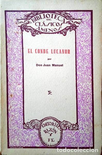 Libros: MANUEL. (Don Juan) - EL CONDE LUCANOR. - Foto 1
