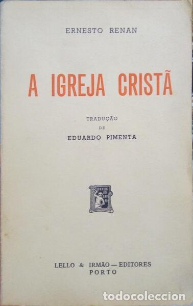 Libros: RENAN. (Ernest) - A EGREJA CHRIST&Atilde;. - Foto 1