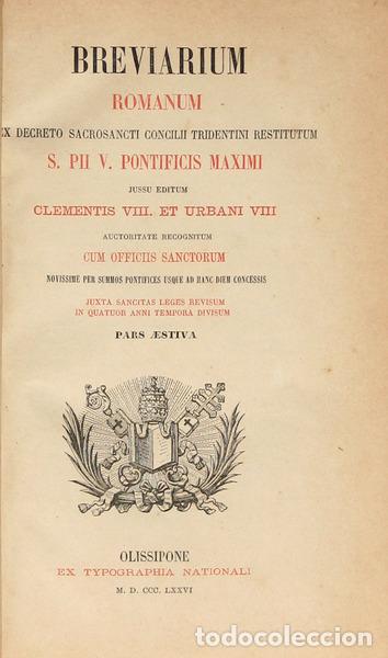 Libros: BREVIARIUM ROMANUM. - Foto 1
