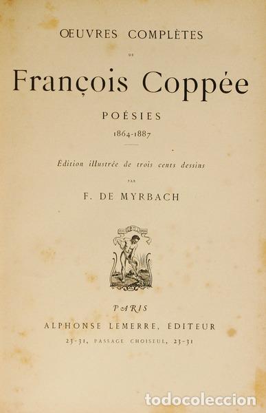 Libros: COPP&Eacute;E. (Fran&ccedil;ois) - OEUVRES COMPL&Egrave;TES. [4 VOLUMES]. - Foto 1