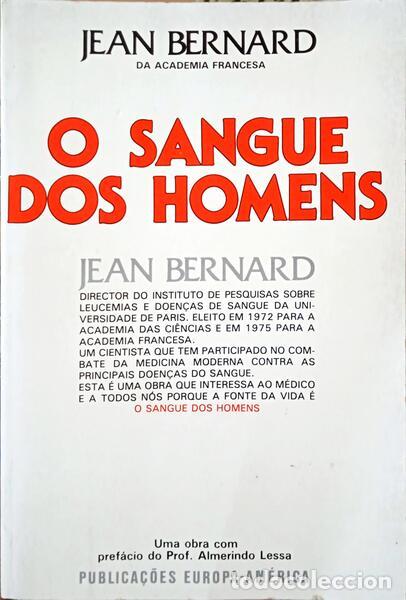 Libros: BERNARD. (Jean) - O SANGUE DOS HOMENS. - Foto 1