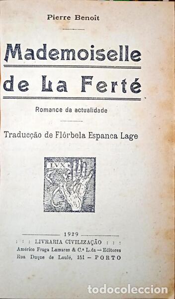 Libros: BENO&Icirc;T. (Pierre) - MADEMOISELLE DE LA FERT&Eacute;. - Foto 1