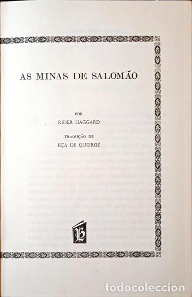 Libros: RIDER HAGGARD. (Henry) - AS MINAS DE SALOM&Atilde;O. - Foto 2