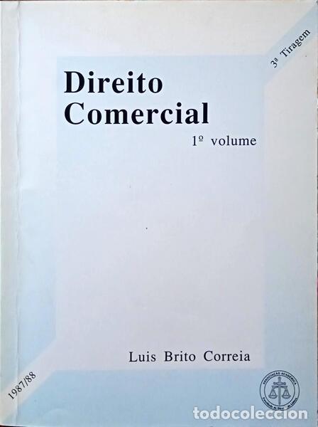 Libros: BRITO CORREIA. (Luis) - DIREITO COMERCIAL. [1&ordm; VOLUME] - Foto 1