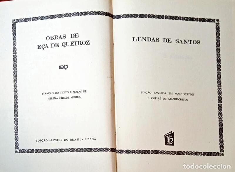 Libros: E&Ccedil;A DE QUEIR&Oacute;S. (Jos&eacute; Maria de) - LENDAS DE SANTOS. - Foto 2