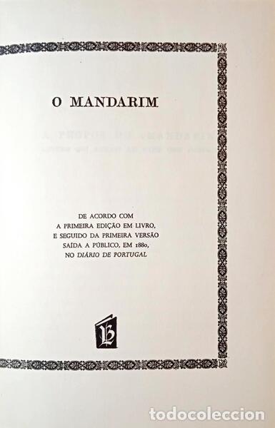 Libros: E&Ccedil;A DE QUEIROZ. (Jos&eacute; Maria de) - O MANDARIM. - Foto 2