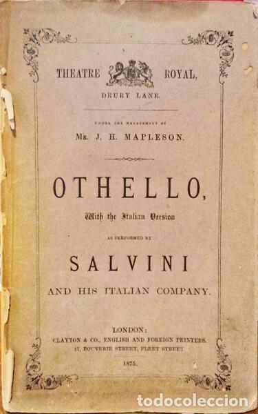 Libros: SHAKESPEARE. (William) - OTHELLO: A TRAGEDY IN FIVE ACTS. - Foto 1