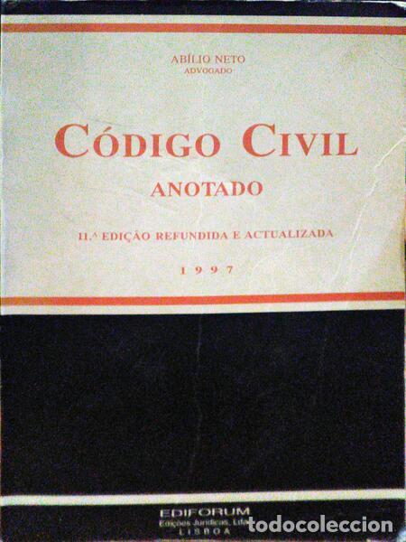 Libros: NETO. (Ab&iacute;lio) - CODIGO CIVIL. ANOTADO. [11.&ordf; EDI&Ccedil;&Atilde;O] - Foto 1