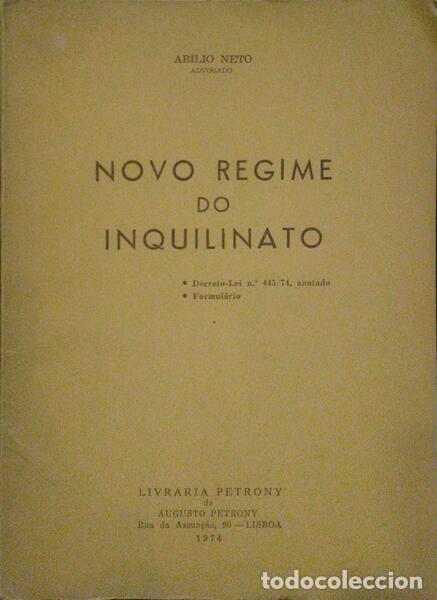 Libros: NETO. (Ab&iacute;lio) - NOVO REGIME DO INQUILINATO. - Foto 1
