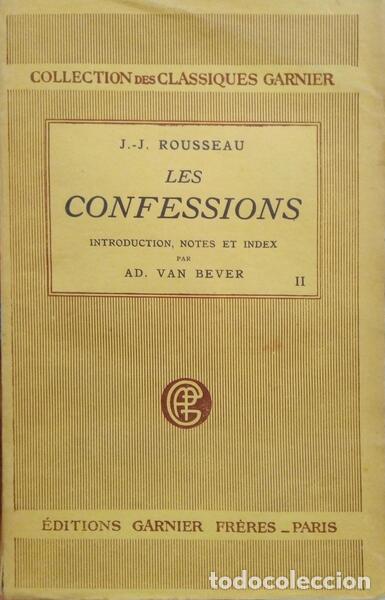 Libros: ROUSSEAU. (Jean-Jacques) - LES CONFESSIONS. [3 VOLS.] - Foto 2