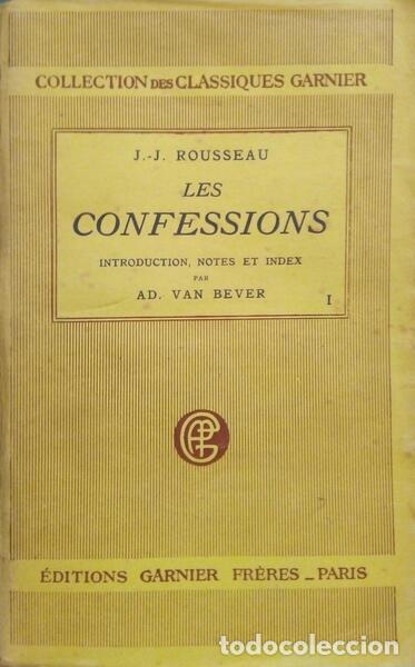 Libros: ROUSSEAU. (Jean-Jacques) - LES CONFESSIONS. [3 VOLS.] - Foto 1