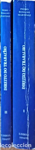 Libros: ROMANO MARTINEZ. (Pedro) - DIREITO DO TRABALHO. [2 VOLS.] - Foto 3