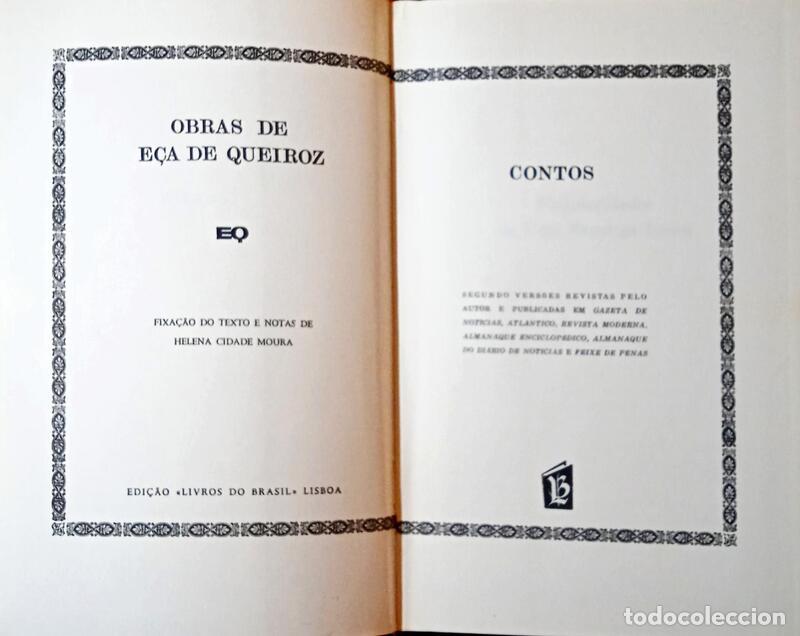 Libros: E&Ccedil;A DE QUEIROZ. (Jos&eacute; Maria de) - CONTOS. - Foto 2