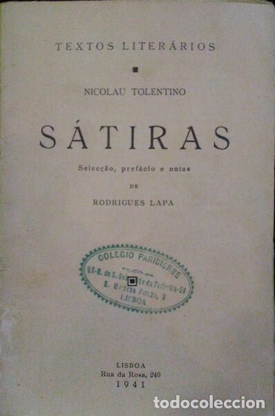 Libros: TOLENTINO. (Nicolau) - S&Aacute;TIRAS. - Foto 1