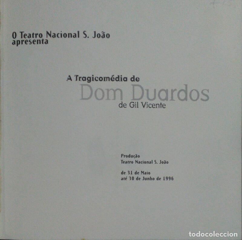 Libros: TRAGICOM&Eacute;DIA (A) DE DOM DUARDOS DE GIL VICENTE. - Foto 1