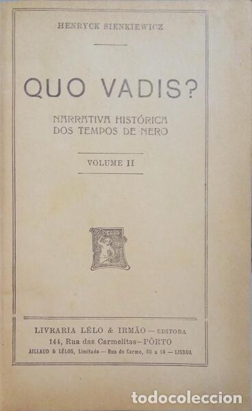 Libros: SIENKIENWICSZ. (Henryck) - QUO VADIS. - Foto 4