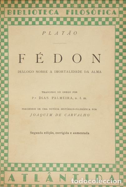 Libros: PLAT&Atilde;O. - F&Eacute;DON. - Foto 1