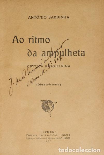 Libros: SARDINHA. (Ant&oacute;nio) - AO RITMO DA AMPULHETA. - Foto 1