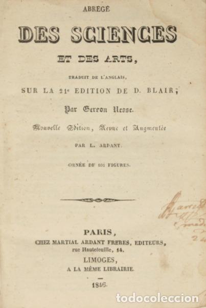 Libros: HESSE. (Gerson) - ABR&Eacute;G&Eacute; DES SCIENCES ET DES ARTS. - Foto 1