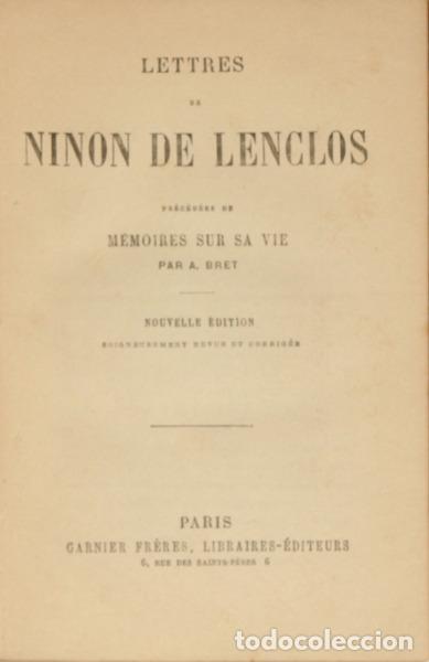 Libros: LENCLOS. (Ninon de) - LETTRES. - Foto 1
