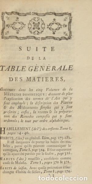 Libros: BUCHAN. (William) - M&Eacute;DECINE DOMESTIQUE, - Foto 2