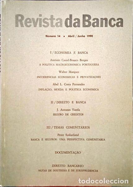 Libros: REVISTA DA BANCA, N.&ordm; 14, ABRIL/JUNHO 1990. - Foto 1