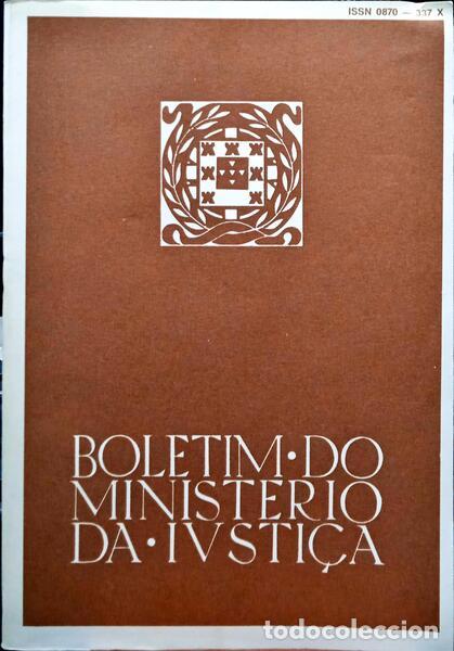 Libri di seconda mano: BOLETIM DO MINIST&Eacute;RIO DA JUSTI&Ccedil;A, N.&ordm; 395, ABRIL 1990.