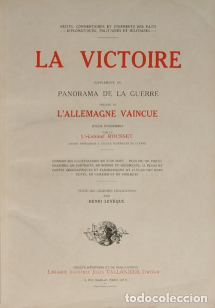 Libros: PANORAMA (LE) DE LA GUERRE DE 1914. [7 VOLUMES]. - Foto 2