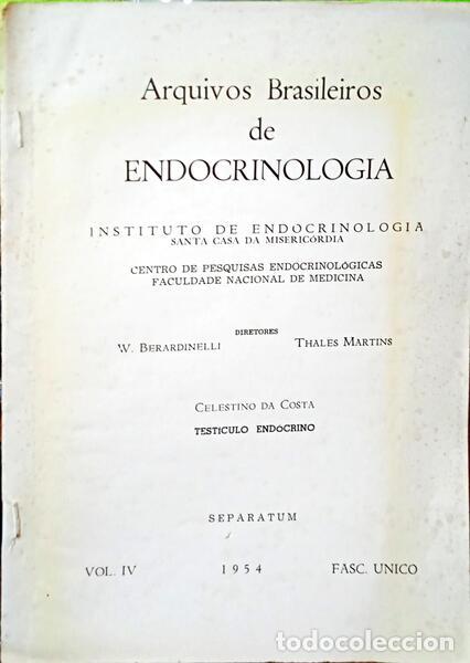 Libros: COSTA. (A. Celestino da) - TEST&Iacute;CULO END&Oacute;CRINO.