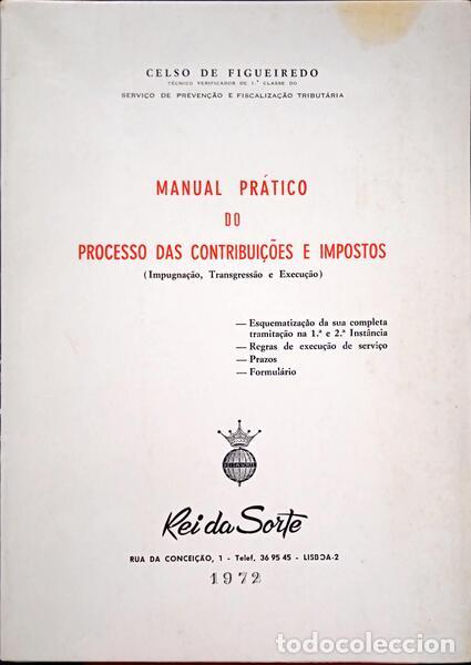 Libros: FIGUEIREDO. (Celso de) - MANUAL PR&Aacute;TICO DO PROCESSO DAS CONTRIBUI&Ccedil;&Otilde;ES E IMPOSTOS. - Foto 1