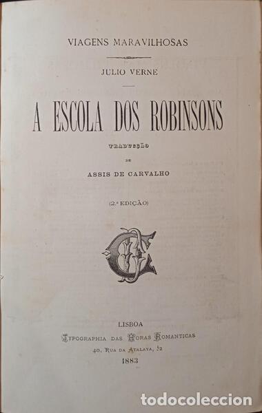 Libros: VERNE. (Jules) - A ESCOLA DOS ROBINSONS. [2.&ordf; EDI&Ccedil;&Atilde;O] - Foto 2