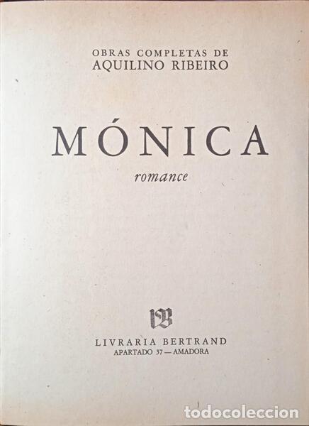 Libros: RIBEIRO. (Aquilino) - M&Oacute;NICA. [ENC. EDI. 1977] - Foto 1