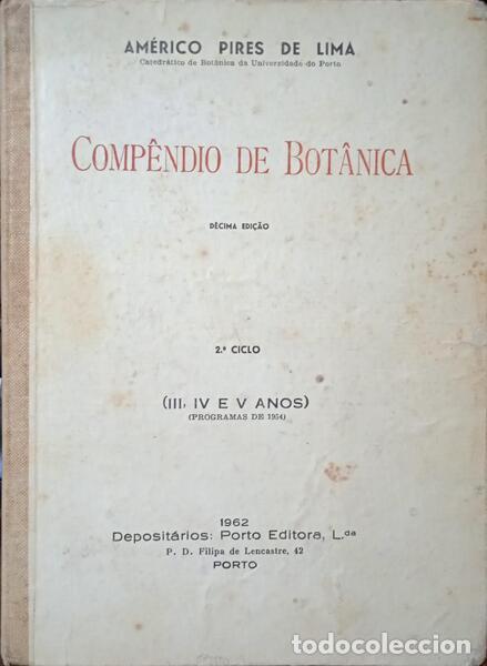 Libros: PIRES DE LIMA. (Am&eacute;rico) - COMP&Ecirc;NDIO DE BOT&Acirc;NICA. - Foto 1