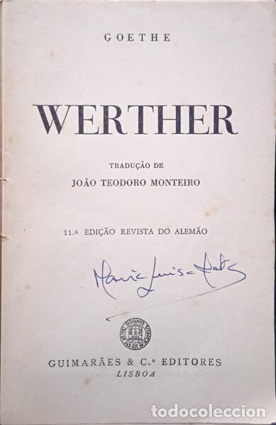Libros: GOETHE. (Johann Wolfgang von) - WERTHER. - Foto 1