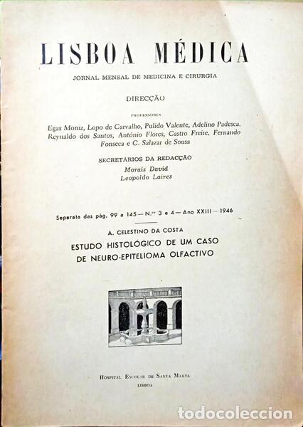 Libros: COSTA. (A. Celestino da) - ESTUDO HISTOL&Oacute;GICO DE UM CASO DE NEURO-EPITELIOMA OLFACTIVO.