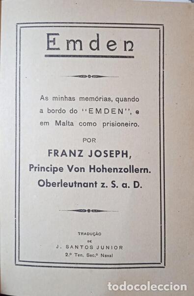 Libros: JOSEPH. (Franz) - EMDEN. - Foto 1