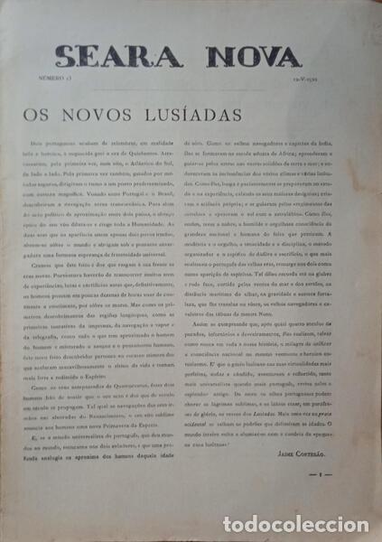 Libros: SEARA NOVA, N.&ordm;S 12-18, ABRIL-OUT. 1922. - Foto 3